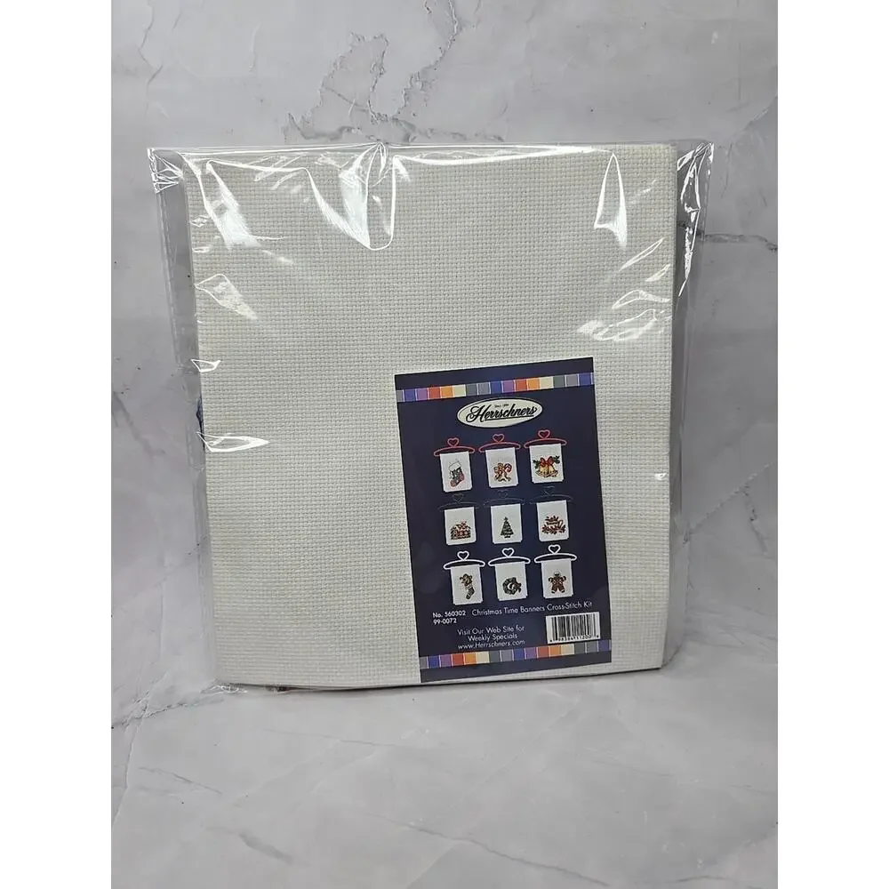 Herrschners Christmas Time Banners Cross Stitch Kit